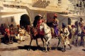 Leaving For The Hunt At Gwalior Arabian Edwin Lord Weeks
